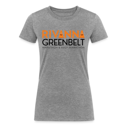 RIVANNA GREENBELT (orange/black) - Women's Tri-Blend Organic T-Shirt
