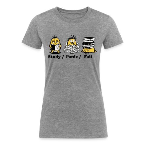Funny Student Study Panic Fail Back To School - Women's Tri-Blend Organic T-Shirt