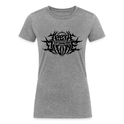 Teeth Of The Divine Logo BLACK - Women's Tri-Blend Organic T-Shirt