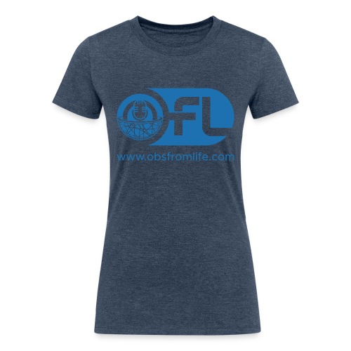 Observations from Life Logo with Web Address - Women's Tri-Blend Organic T-Shirt