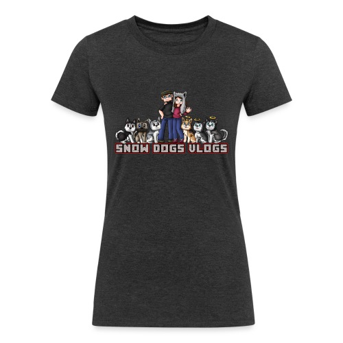 Snow Dogs Vlogs Block Version - Women's Tri-Blend Organic T-Shirt