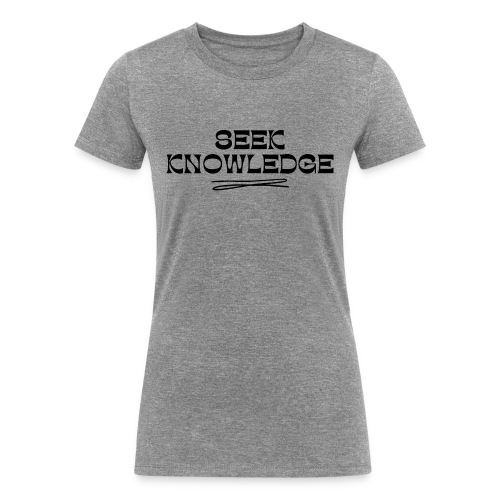 Seek Knowledge - Women's Tri-Blend Organic T-Shirt