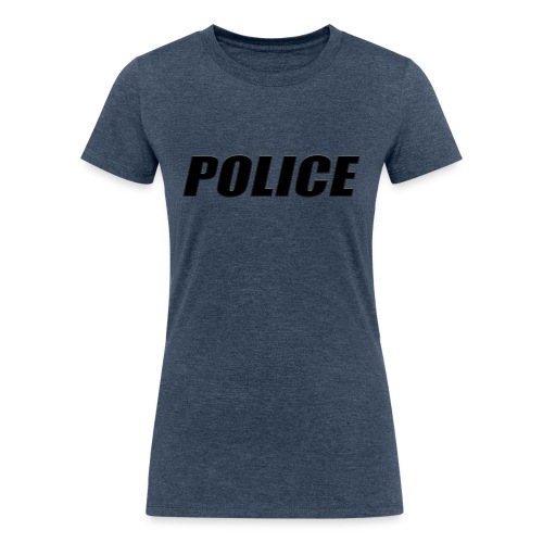 Police Black - Women's Tri-Blend Organic T-Shirt