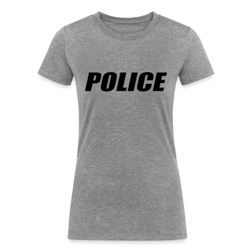 Police Black - Women's Tri-Blend Organic T-Shirt