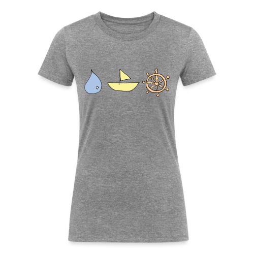 Drop, ship, dharma - Women's Tri-Blend Organic T-Shirt