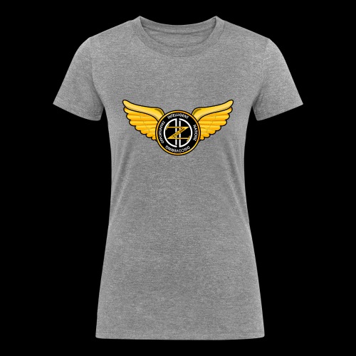 Winged Out Black/Yellow - Women's Tri-Blend Organic T-Shirt