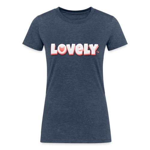 Lovely Naughty Devil Heart Cute - Women's Tri-Blend Organic T-Shirt
