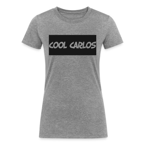 COOL CARLOS LOGO SHIRT - Women's Tri-Blend Organic T-Shirt