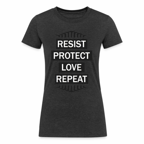 resist repeat - Women's Tri-Blend Organic T-Shirt