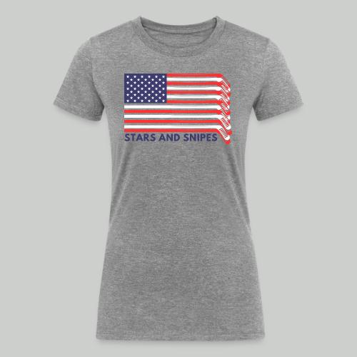 STARS AND SNIPES - Women's Tri-Blend Organic T-Shirt