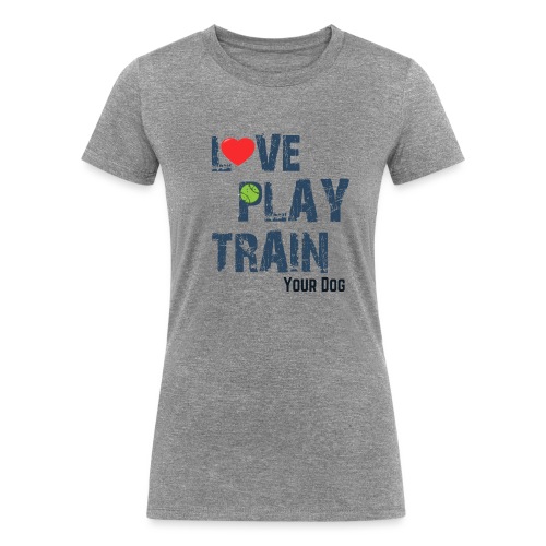 Love.Play.Train Your dog - Women's Tri-Blend Organic T-Shirt