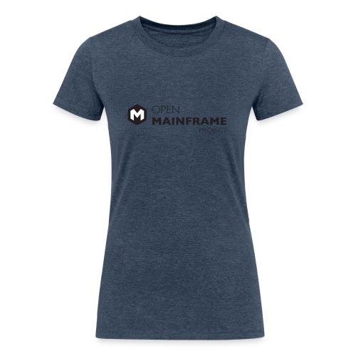 Open Mainframe Project - Black Logo - Women's Tri-Blend Organic T-Shirt