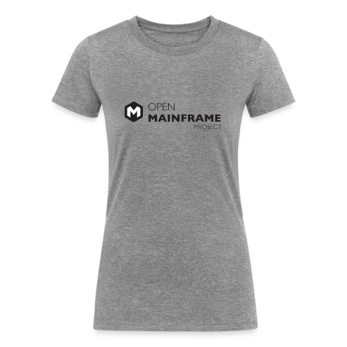 Open Mainframe Project - Black Logo - Women's Tri-Blend Organic T-Shirt