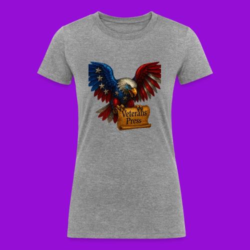 Veterans Press Bald Eagle - Women's Tri-Blend Organic T-Shirt