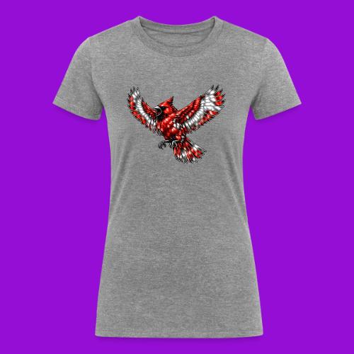 Cardinal in Flight - Women's Tri-Blend Organic T-Shirt