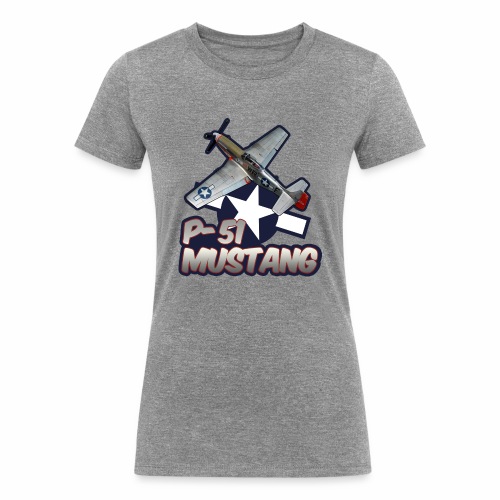 P-51 Mustang tribute - Women's Tri-Blend Organic T-Shirt