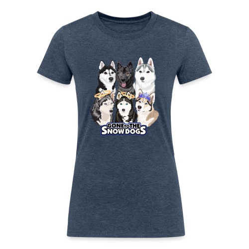 The Gone to the Snow Dogs Husky Pack - Women's Tri-Blend Organic T-Shirt