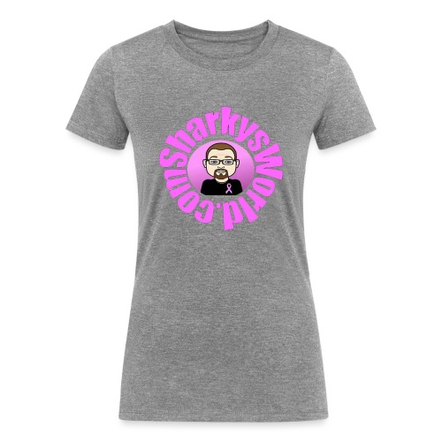 Sharkys World Breast Cancer Awareness - Women's Tri-Blend Organic T-Shirt