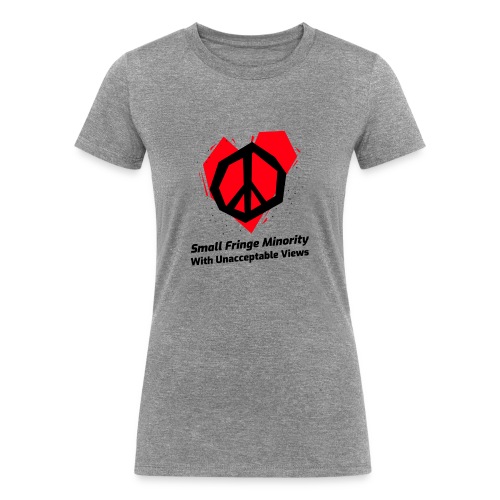 We Are a Small Fringe Canadian - Women's Tri-Blend Organic T-Shirt