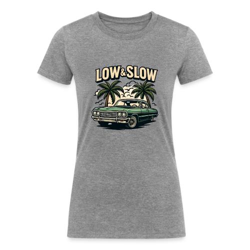 Classic Lowrider Car | Low & Slow Retro T-Shirt - Women's Tri-Blend Organic T-Shirt