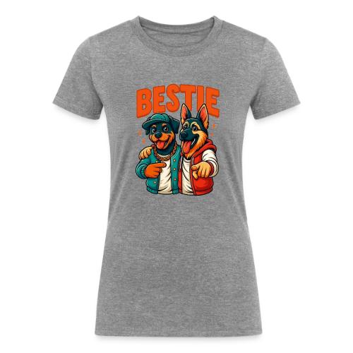 Hip Hop Dog Besties Shirt for Friends & Pet Lovers - Women's Tri-Blend Organic T-Shirt
