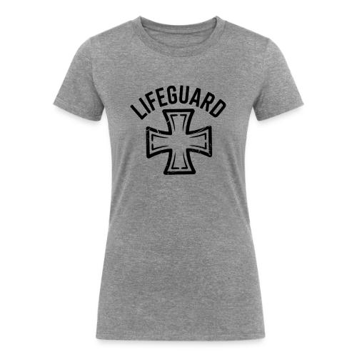Lifeguard Cross Emblem - Women's Tri-Blend Organic T-Shirt