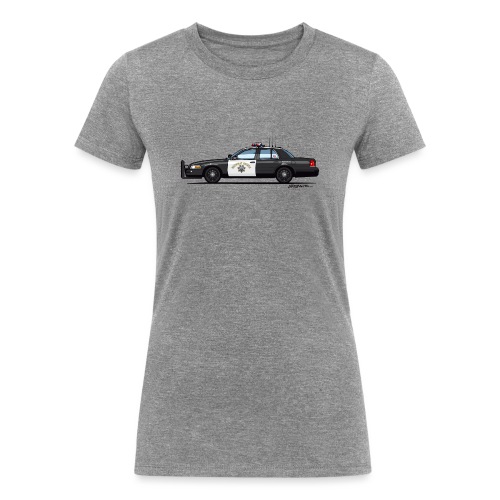California Highway Patrol CHP Crown Vic (with - Women's Tri-Blend Organic T-Shirt