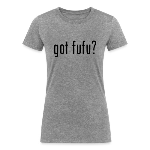 gotfufu-white - Women's Tri-Blend Organic T-Shirt
