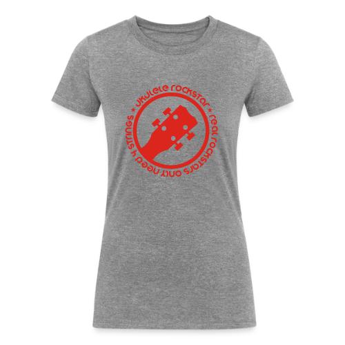 Ukulele Rockstar - Women's Tri-Blend Organic T-Shirt