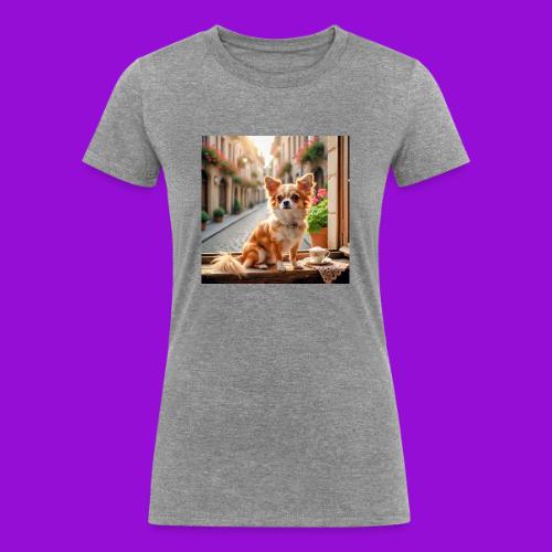 Morning coffee Chihuahua - Women's Tri-Blend Organic T-Shirt