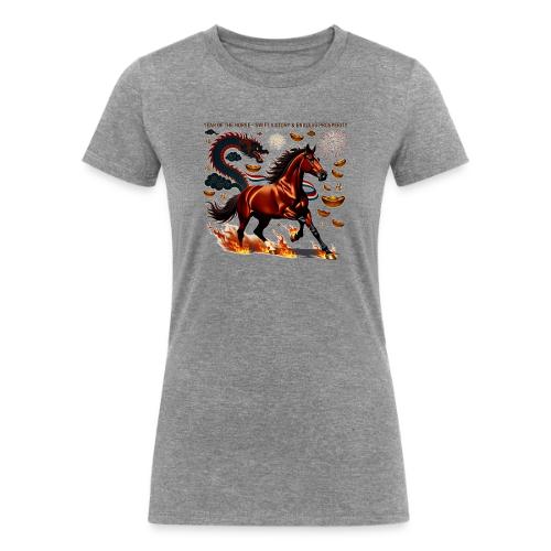 Year of the Horse Victory T Shirt, Lunar New Year - Women's Tri-Blend Organic T-Shirt