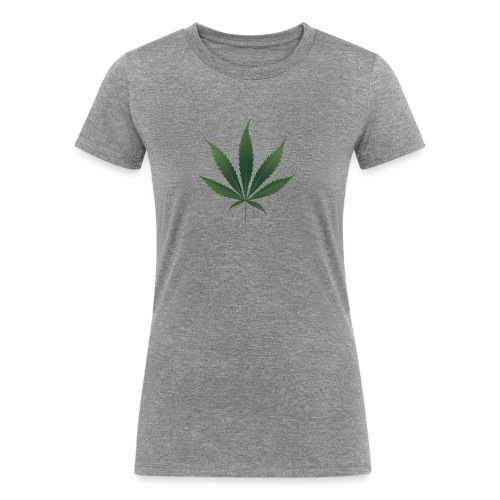 Pot Leaf - Women's Tri-Blend Organic T-Shirt
