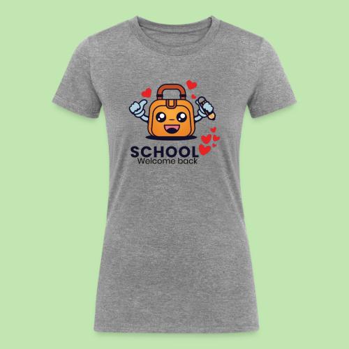 first day of school outfit- school Welcome back - Women's Tri-Blend Organic T-Shirt