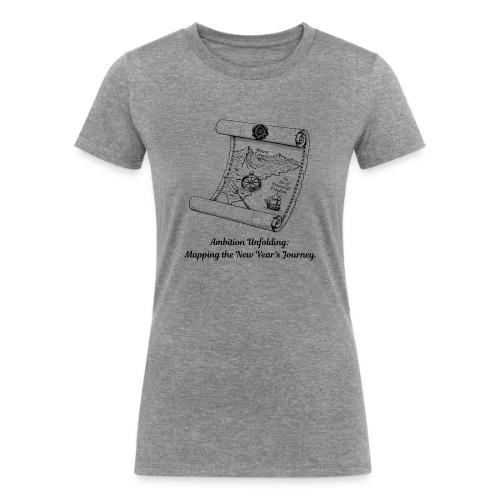 Unfolding Map of Ambition T-Shirt - Women's Tri-Blend Organic T-Shirt
