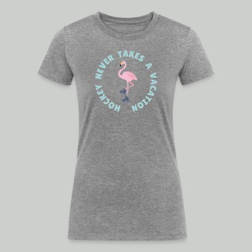 SUMMER HOCKEY FLAMINGO - Women's Tri-Blend Organic T-Shirt