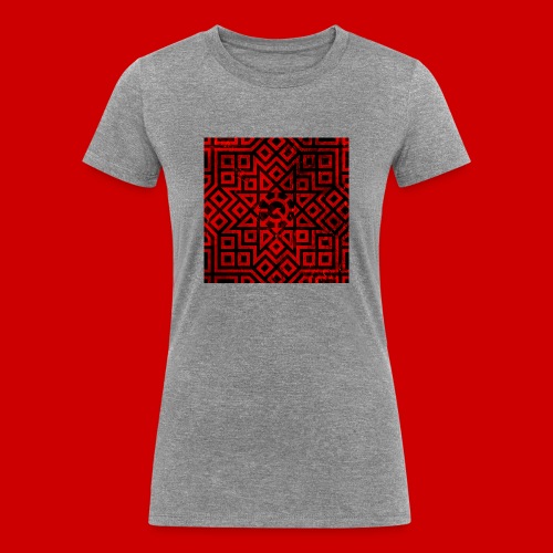 Detailed Chaos Communism Button - Women's Tri-Blend Organic T-Shirt