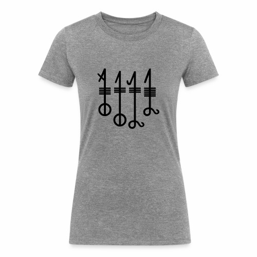 Viking Rune Svefnthorn - Sleeping Thorn - Women's Tri-Blend Organic T-Shirt