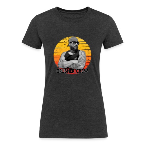 Crusher Crew Carl Crusher Sunset Circle - Women's Tri-Blend Organic T-Shirt
