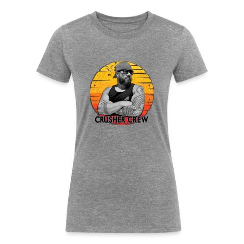Crusher Crew Carl Crusher Sunset Circle - Women's Tri-Blend Organic T-Shirt