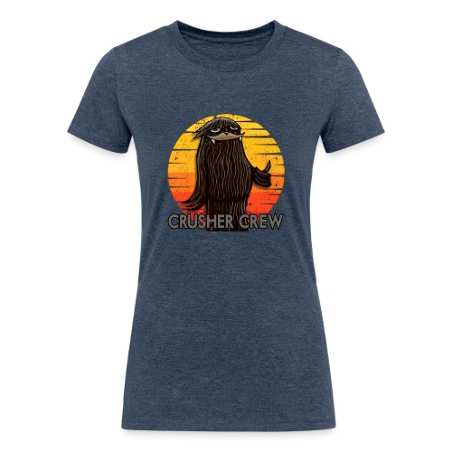Crusher Crew Cryptid Sunset - Women's Tri-Blend Organic T-Shirt