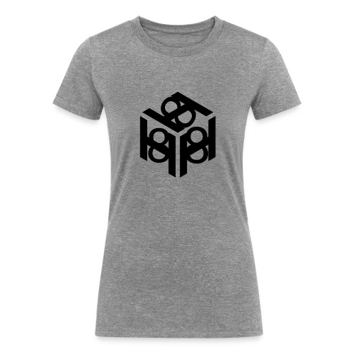 H 8 box logo design - Women's Tri-Blend Organic T-Shirt