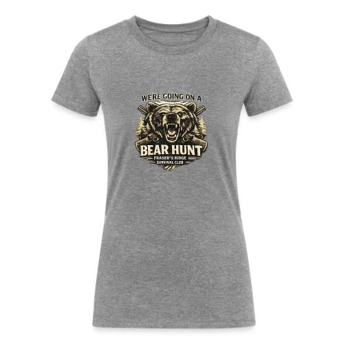 BEAR HUNT - Women's Tri-Blend Organic T-Shirt