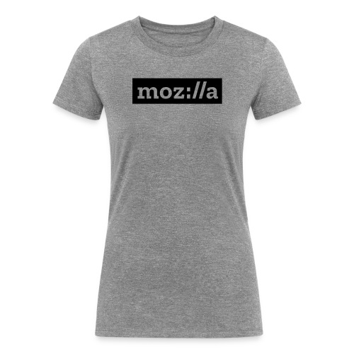 moz logo white - Women's Tri-Blend Organic T-Shirt