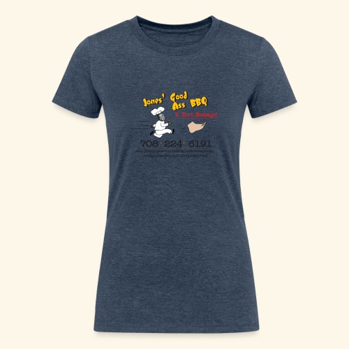 Jones Good Ass BBQ and Foot Massage logo - Women's Tri-Blend Organic T-Shirt