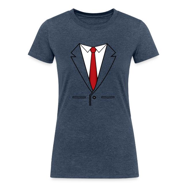 Business Suit With Red Tie