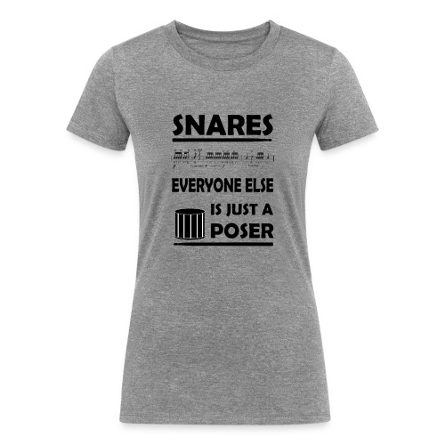 Snares, everyone else is just a poser - Women's Tri-Blend Organic T-Shirt