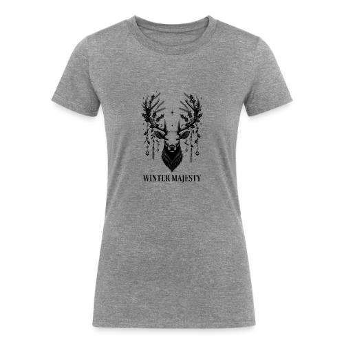 Majestic Reindeer T-Shirt, Poster, & Mug - Women's Tri-Blend Organic T-Shirt