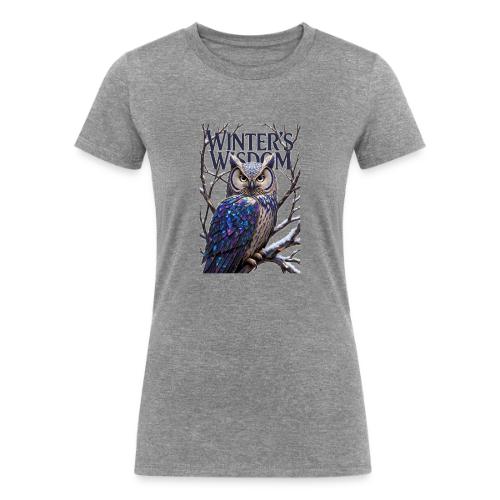 Crystalized Forest Owl T-Shirt - Women's Tri-Blend Organic T-Shirt