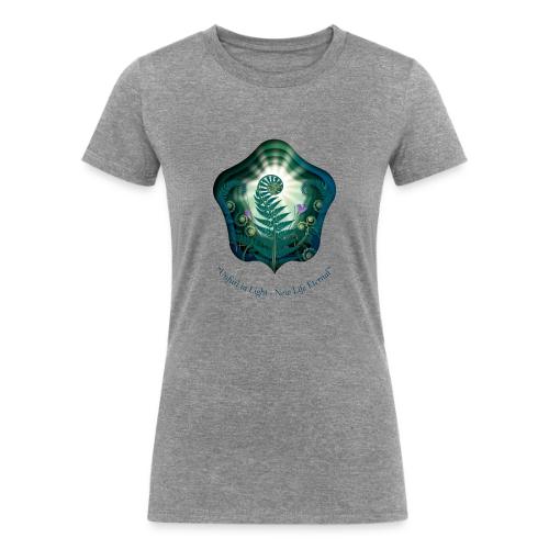 Easter Unfurl in Light Resurrection T Shirt, Gift - Women's Tri-Blend Organic T-Shirt