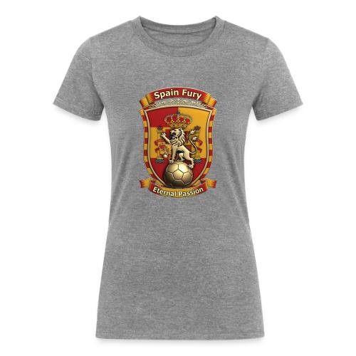 Spain Lion Fury T-Shirt, Spanish Crest Gift - Women's Tri-Blend Organic T-Shirt